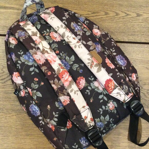 Black Floral/Pink Floral Heritage Mid-Volume Backpack - Picture 5 of 12